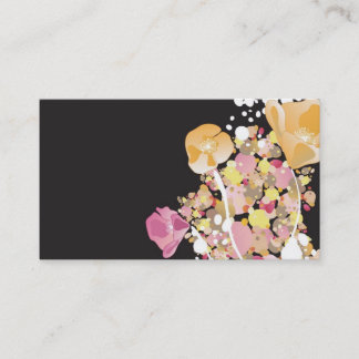 Abstract flowers Business Card
