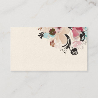 Abstract flowers Business Card