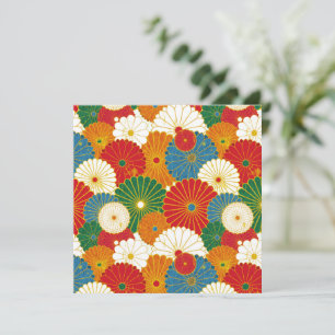 Abstract Flowers Card
