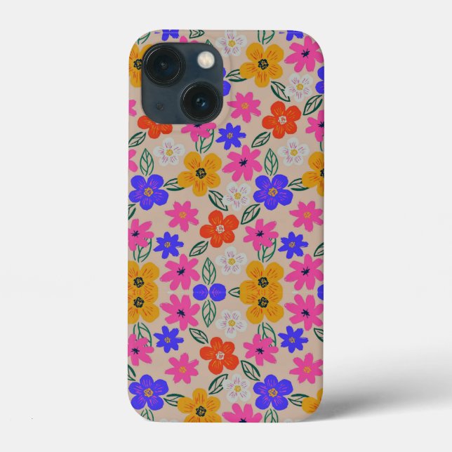Abstract Flowers  Case-Mate iPhone Case (Back)