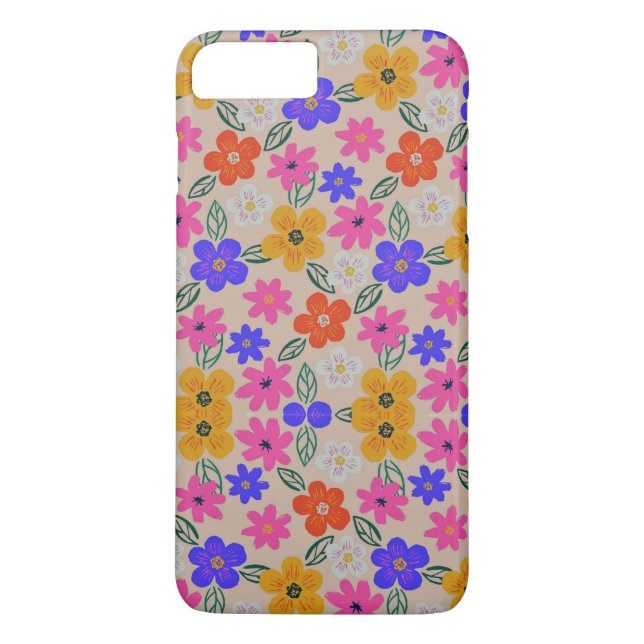 Abstract Flowers  Case-Mate iPhone Case (Back)