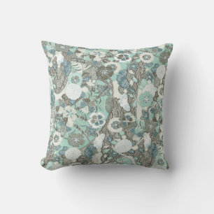 Abstract Flowers Cushion
