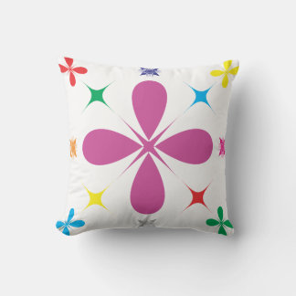 Abstract flowers cushion