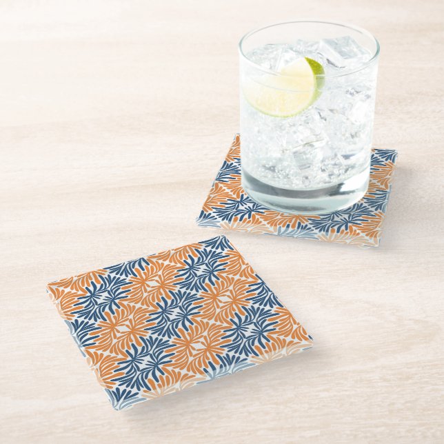 Abstract Flowers Elegance Coaster (Angled)