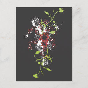 Abstract flowers Postcard
