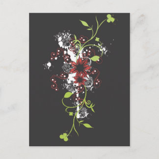 Abstract flowers Postcard