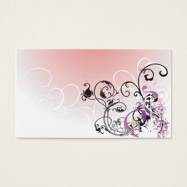 Abstract flowers Profile Card (Front)