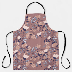 Abstract flowers seamless pattern. Colourful backg Apron