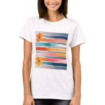 Abstract Flowers T-Shirt