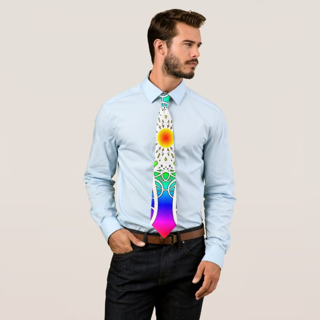 Abstract Flowers Tie (In Situ)