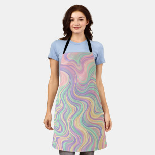 Abstract Flowing River Delta Pastel Apron