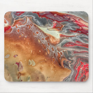 Abstract fluid art mouse mat