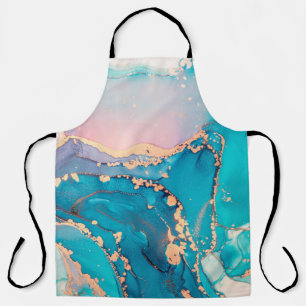 Abstract fluid art painting background in alcohol  apron