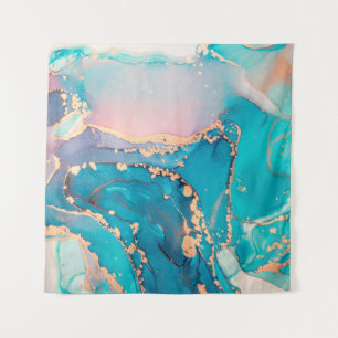 Abstract fluid art painting background in alcohol  tapestry