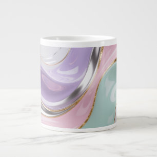Abstract Fluid Art Pastel Mug – Trendy Pastel Art