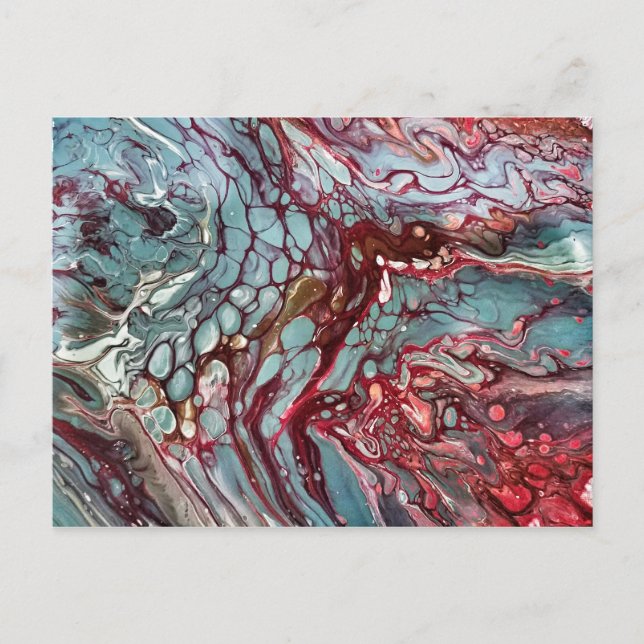 Abstract fluid art postcard (Front)
