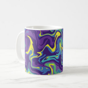 Abstract Fluid Art with Vibrant Colours Coffee Mug