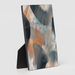Abstract Fluid Dreamscape Flow Art Plaque