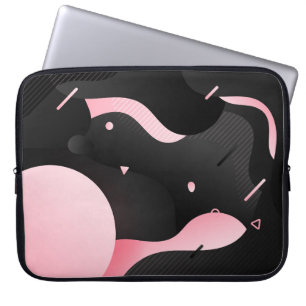 Abstract Fluid Dynamic Wave Shape Laptop Sleeve
