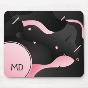 Abstract Fluid Dynamic Wave Shape Mouse Mat