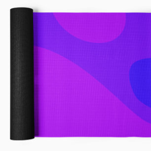 Abstract Fluid Shapes Purple Yoga Mat