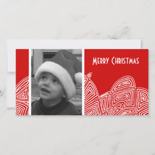 Abstract Flurry Holiday Card