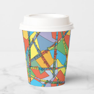Abstract Flutes Paper Cups