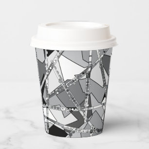 Abstract Flutes Paper Cups