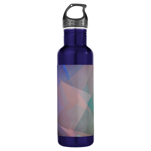 Abstract Flying Particles | Geometrical Shapes 710 Ml Water Bottle (Front)
