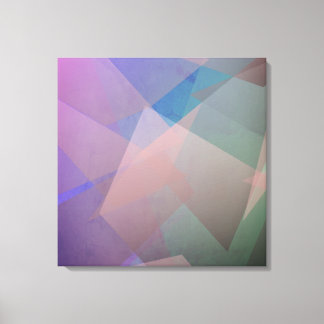 Abstract Flying Particles | Geometrical Shapes Canvas Print
