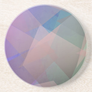 Abstract Flying Particles Geometrical Shapes Coaster