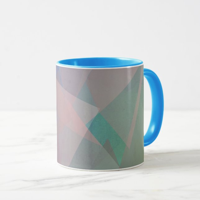 Abstract Flying Particles | Geometrical Shapes Mug (Front Right)