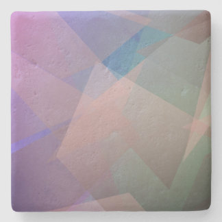 Abstract Flying Particles | Geometrical Shapes Stone Coaster