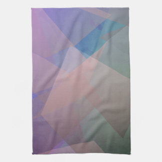 Abstract Flying Particles | Geometrical Shapes Tea Towel
