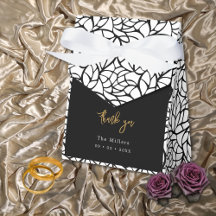 Abstract Foliage Pattern Favour Box