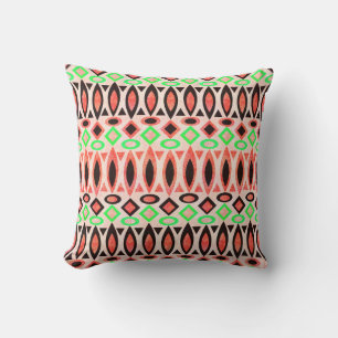 Abstract folk african ethno traditional native tri cushion