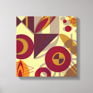 Abstract Folk Canvas Print