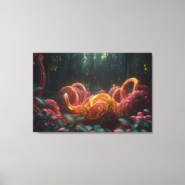 Abstract forest canvas print (Front)