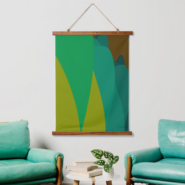 Abstract Forest Trees Hanging Tapestry (Living Room)
