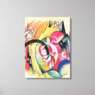 Abstract Forms (aka Coloured Flowers) by Franz Mar Canvas Print