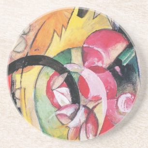 Abstract Forms (aka Coloured Flowers) by Franz Mar Coaster