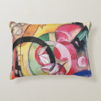 Abstract Forms (aka Coloured Flowers) by Franz Mar Decorative Cushion