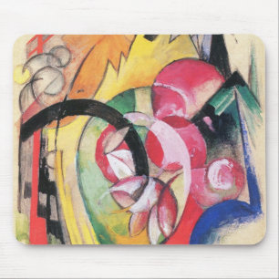 Abstract Forms (aka Coloured Flowers) by Franz Mar Mouse Mat