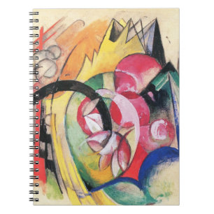 Abstract Forms (aka Coloured Flowers) by Franz Mar Notebook