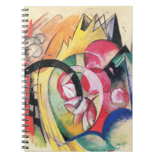 Abstract Forms (aka Coloured Flowers) by Franz Mar Notebook