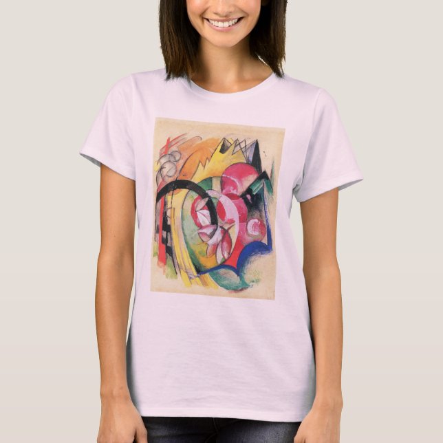 Abstract Forms (aka Coloured Flowers) by Franz Mar T-Shirt (Front)