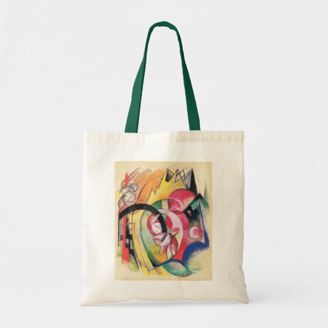 Abstract Forms (aka Coloured Flowers) by Franz Mar Tote Bag (Front)