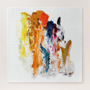 Abstract Forms Born from a Living Artist’s Palette Jigsaw Puzzle
