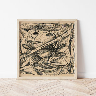 Abstract Forms Rudolf Bauer Poster