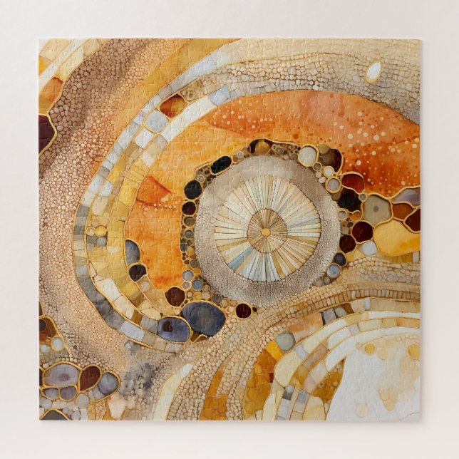 Abstract Fossil Puzzle (Vertical)